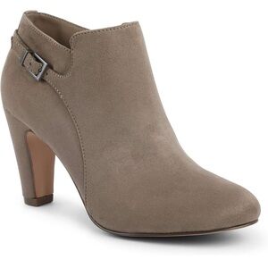 XOXO Taupe Ankle Booties